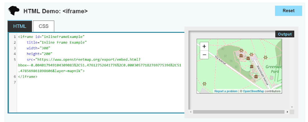 IFRAME tag